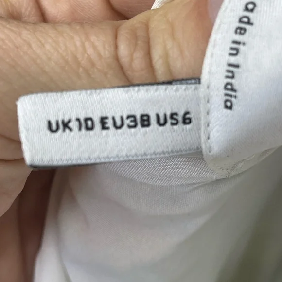 ASOS ruched puff sleeve maxi dress white base yellow blue floral print - Picture 14 of 15